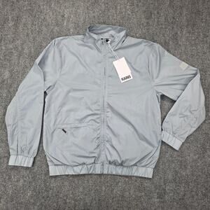 RAINS Jacket Adult Small Blue Sky Long Sleeve Zip Up Windbreaker Track Jacket